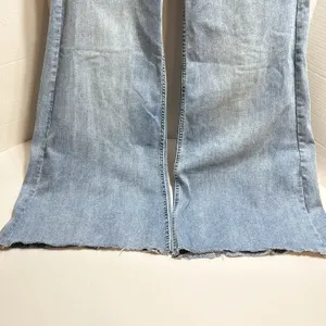 We The Free Hailey Low Rise Bell Bottom Jeans Raw Hem Size 28 Hippie Boho thumbnail 3