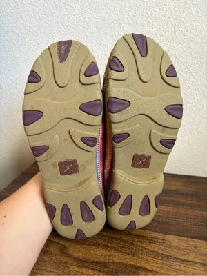 Twisted X Women's Purple Serape Driving Mocs thumbnail 6