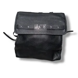 Michael Kors‎ Black Leather Mini Backpack Studded Convertible Bag Purse thumbnail 4