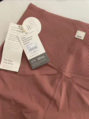 Vuori NWT Rib Studio High-Waisted Leggings Marsala Size M thumbnail 7