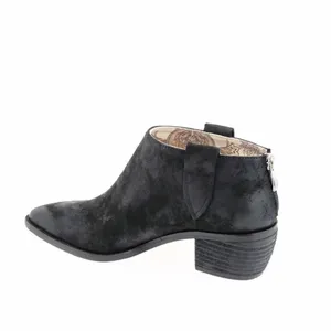 BAND OF GYPSIES • Rainier Burnished Micro Cowsuede Booties‎ - Black 8 $100 thumbnail 3