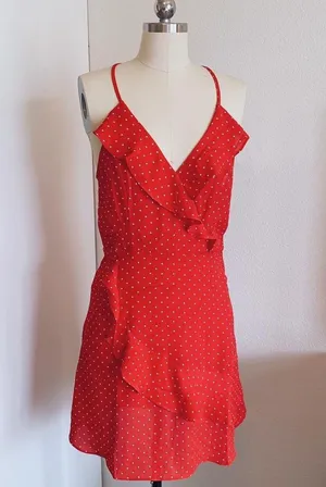 Red Polka Dot Dress thumbnail 1
