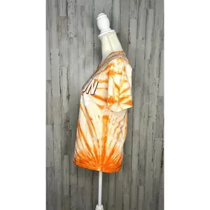 Hanes Women's Clemson Tigers Orange Tie-Dye‎ T-Shirt Size Small Short Sleeve Casual thumbnail 4