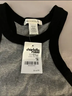 Charlotte Russe Gray Bodysuit thumbnail 2