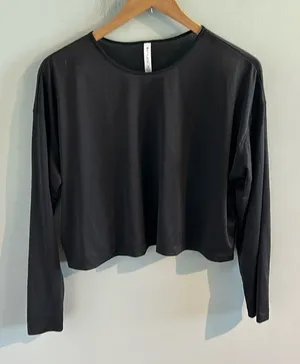 Athleta Long Sleeve Cropped Workout Top thumbnail 1