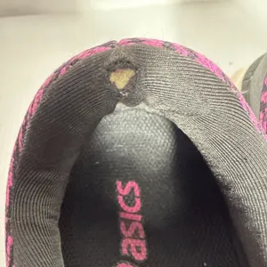 Oasics Sneakers Women's Size 9 1/2 Pink Black Lace Up Lightweight Preowned thumbnail 5
