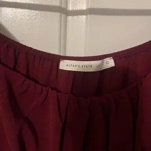 Altar'd State Burgundy Long Sleeve Dress thumbnail 2
