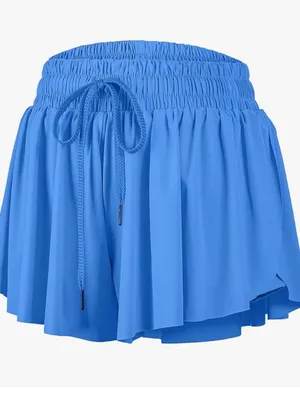 Luogongzi Flutter Shorts | Flowy Running Shorts With Spandex thumbnail 10