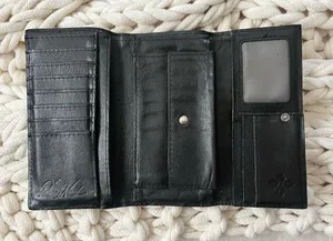 Metal Studded Leather Wallet thumbnail 4