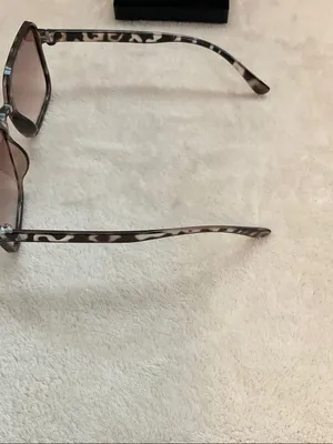 Women's Gray Tortoiseshell Square Sunglasses with Gray Gradient Lenses Brown thumbnail 4