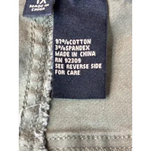 DG2 Diane Gilman Olive Green Cargo Tapered Pants Plus Size 1X NEW thumbnail 4