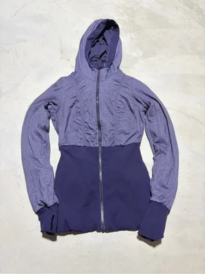 Lululemon Hooded Women's dance studio reversible Zip-Up Jacket purple 4 thumbnail 14