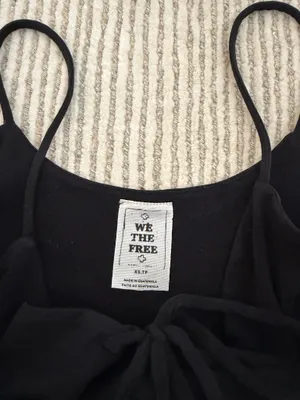 Free People Black Tank Top XS thumbnail 4
