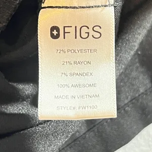 822 | FIGS Technical Collection‎ Scrub Top XL Black Medical Nurse Healthcare thumbnail 6