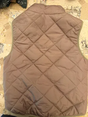 Altar'd State Quilted Taupe Vest with Olive Trim thumbnail 5