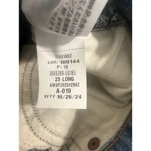 Abercrombie & Fitch Curve Love The 90s Straight Mid Rise Jeans Blue 25 Long boho thumbnail 9
