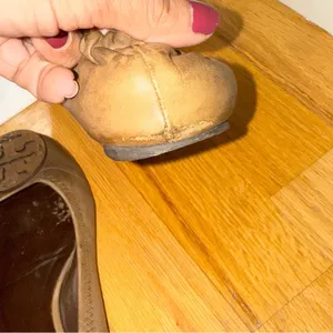 TORY BURCH Minnie Ballet Flats Medallion Leather Brown size 7‎ thumbnail 5