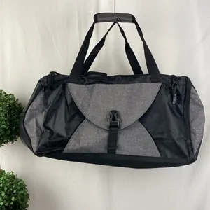 Savvi Slazenger Black & Gray Zip Close Sport Athletic Tote Bag NEW thumbnail 2