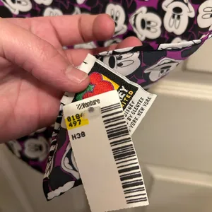 Vintage Disney Purple and Black Mickey Mouse scarf thumbnail 2