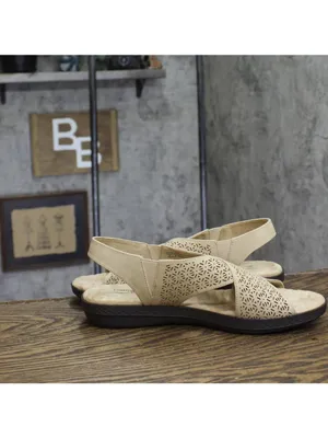 NWT Easy Street Claudia Slingback Sandals Comfort Wave CLAUD Sand Brown 11M thumbnail 7