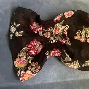 Pink Rose Floral Long Sleeve Pleated Blouse thumbnail 10