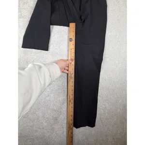veronica beard black slim leg cropped pants size 8 back seam‎ thumbnail 11