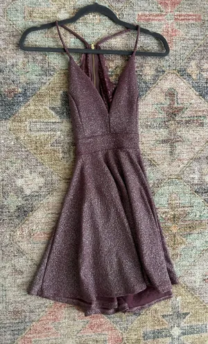 Windsor Lace Back Homecoming Dress thumbnail 1