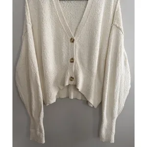 Free People Found My Friend Cardigan Ivory‎ Women's Size Small thumbnail 5