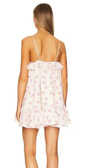 For Love & Lemons Olea Mini Dress in Pink thumbnail 2