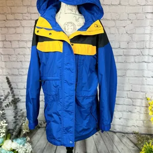 Columbia Vintage Women’s Sportswear Winter Coat-Navy,Yellow,Black-size M thumbnail 6