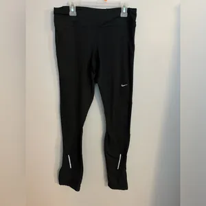 Nike Black Dri- fit Tech Running Pants with Zipper Ankles Size S‎ thumbnail 2