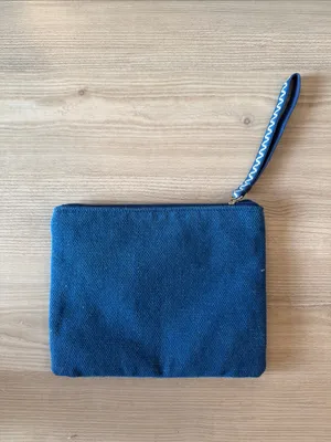 America & Beyond Beaded Navy Wristlet with Red Lobster Embroidery thumbnail 4