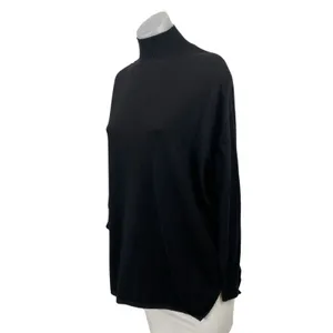 MNG Mango Women's Black Long Sleeve Turtleneck Knit Longline Sweater Top Size S thumbnail 3