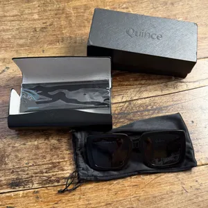 Quince Barcelona Polarized Black Oversized Sunglasses NIB‎ thumbnail 1