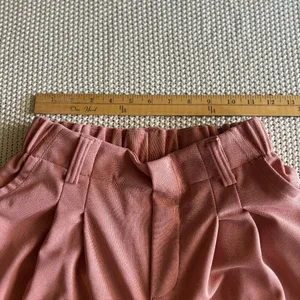 Halara High Waisted Plicated Side Pocket Wide Leg Waffle Work Pants Pink Small thumbnail 10