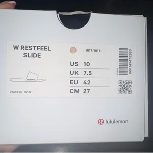 lululemon athletica Restfeel Light Pink Slide Sandals NEW thumbnail 3