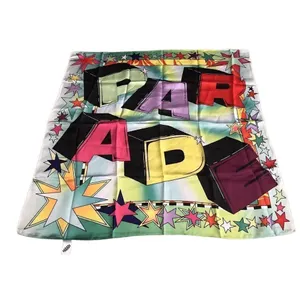 Garage Pride Parade Rainbow Silky Satin Scarf 24" thumbnail 3