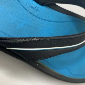 Olukai Bright Blue Black Sandals Flip Flops Women’s Sz 8 *See Note thumbnail 8