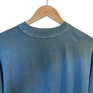WE THE FREE Blue Distressed Washed Cotton Long Sleeve Tee T-Shirt Top - Sz Small thumbnail 2