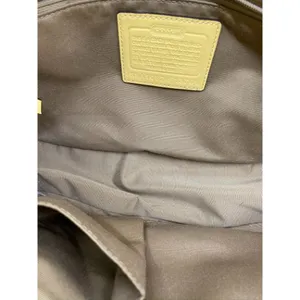 COACH Medium Patent Leather Shoulder Bag Yellow thumbnail 12