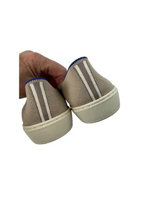 -Rothy's Womens The Original Slip On Sneaker Beige Knit Honeycomb Shoes Size 7 thumbnail 10