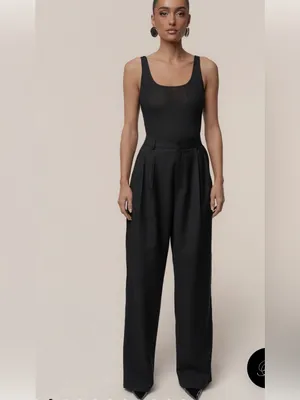 J Lux Label Black Refined Moments Trouser size small 27" x 31" thumbnail 2