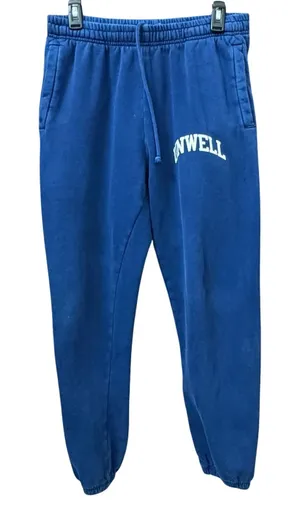 Unwell Tour Call Her Daddy Womens Medium Sweatpants Joggers Blue Thick Navy thumbnail 1