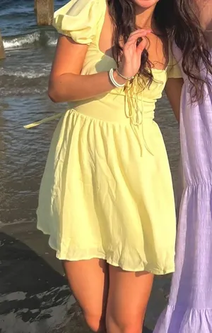 Lucy in the Sky Mini Dress Yellow thumbnail 1