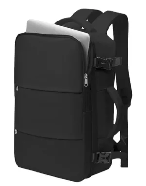 Black Carry On Travel Backpack Laptop Bag Personal Item NEW thumbnail 1