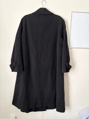 Jones New York Wool Blend Long Trench Overcoat Jacket thumbnail 5