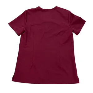 FIGS Catarina One Pocket Scrub Top Burgundy XS Healthcare Nurse Hospital Uniform thumbnail 3