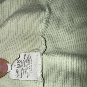 Brandi Melville Green Minimalist Full Button Cotton Crop Short Sleeve‎ Top 0 thumbnail 3