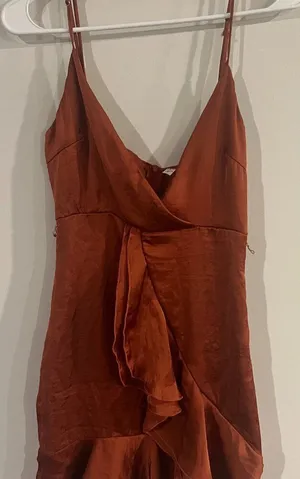 Lucy in the Sky rust mini‎ dress size xs thumbnail 1