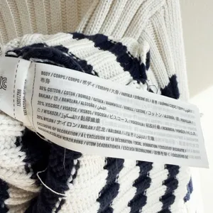 Abercrombie & Fitch Navy & White Stripe Sweater Size XXS thumbnail 8
